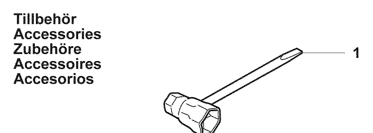 Accessories 1 Diagram and Parts List for 440E 2009-02 Husqvarna Chainsaw