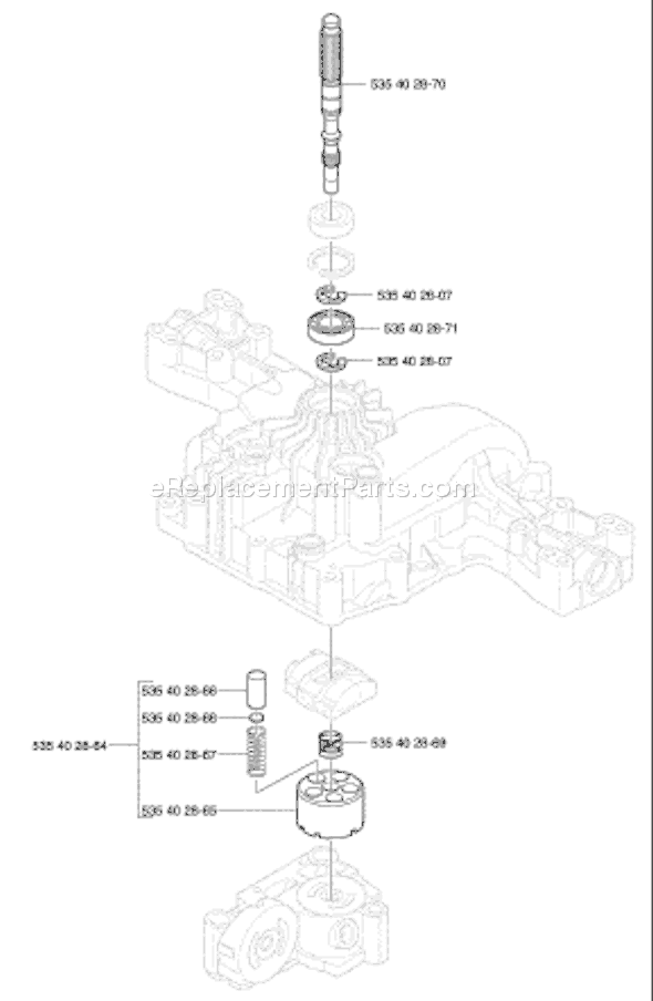 Page I Diagram and Parts List for K46TRANSMISSION 2002-06 Husqvarna Lawn Tractor Accessories