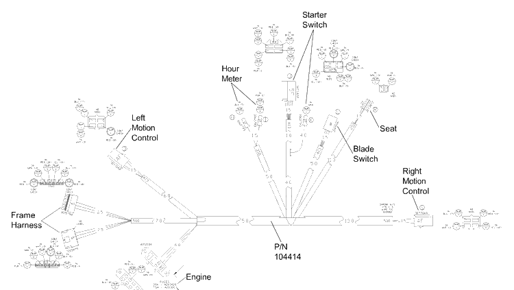 Wiring Diagram - Console Harness Diagram and Parts List for IZ4817KAA (968999231) S/N 033600000 & Up)(2004-09) Husqvarna Lawn Tractor