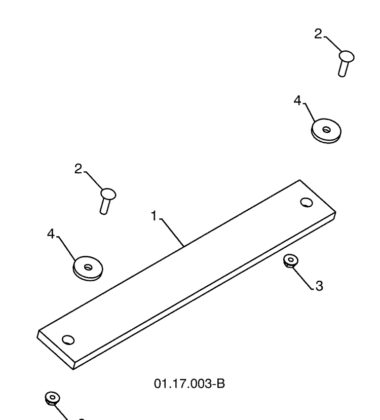 Drift Cutters / Weight Bar 1 Diagram and Parts List for 1330SBXLSB (96193004100)(2008-11) Husqvarna Snow Blower