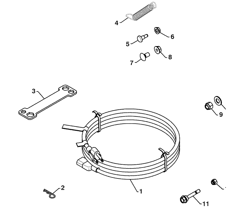Accessories 3 Diagram and Parts List for 14527SBLS (961930049)(2009-07) Husqvarna Snow Blower