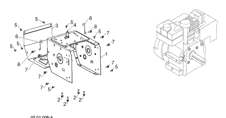 Chassis, Engine And Pulleys 2 Diagram and Parts List for ST327 (96193012401)(2019-03) Husqvarna Snow Blower