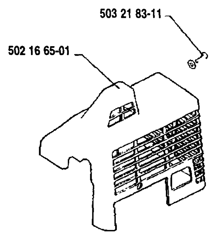 Cover Diagram and Parts List for 22RL 1989-09 Husqvarna Trimmer