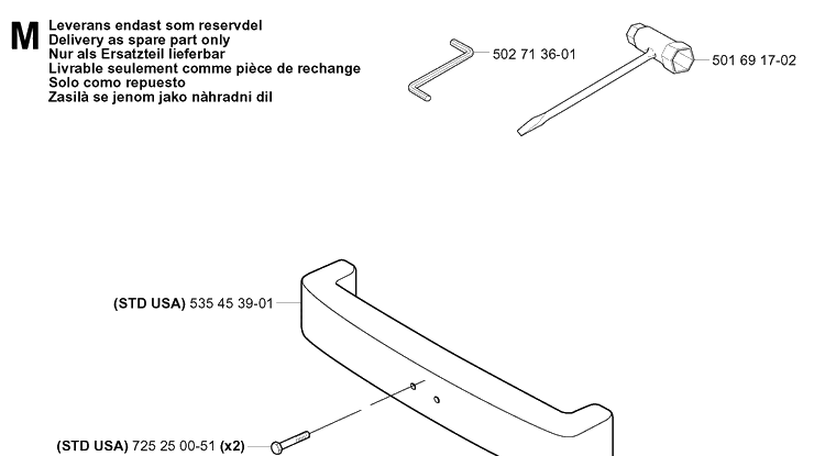 Accessories Diagram and Parts List for RIDER155 (953533805)(2005-01) Husqvarna Lawn Mower