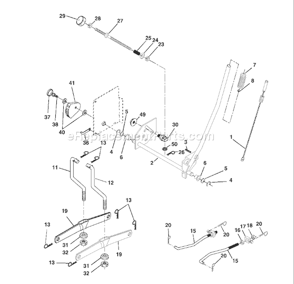 Page G Diagram and Parts List for YTH1542XPF (954567253) (2002-02) Husqvarna Lawn Tractor