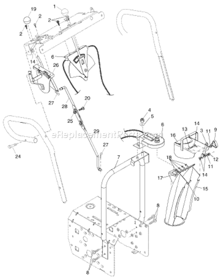 Page C Diagram and Parts List for 8024ST 8024 ST HUA -954223104 -2002-09 Husqvarna Snow Blower