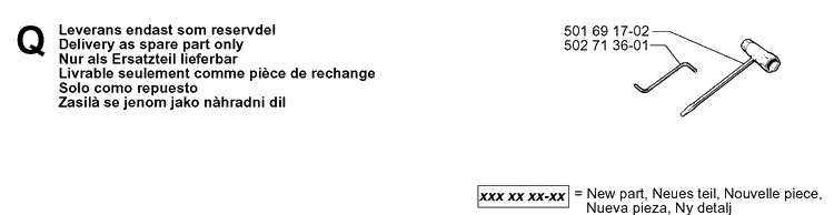 Accessories 2 Diagram and Parts List for RIDER850HST 1998-03 Husqvarna Lawn Mower