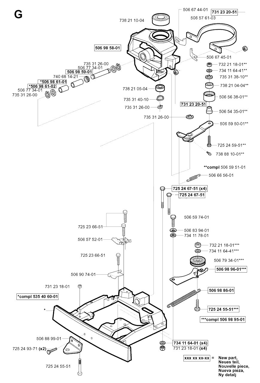 Steering Column Diagram and Parts List for R11BIO 2001-01 Husqvarna Lawn Tractor