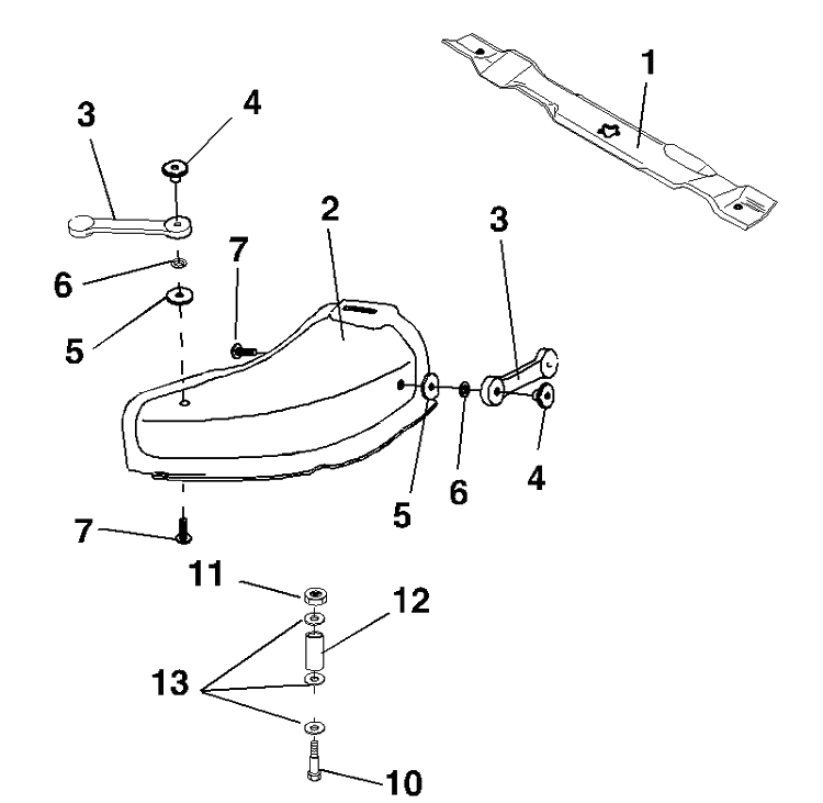 Repair Parts Diagram and Parts List for MK48A 2003-07 Husqvarna Lawn Tractor Accessories