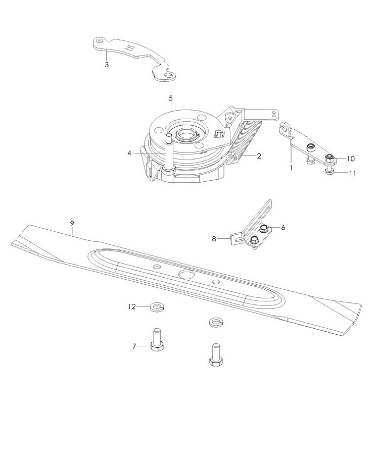 Cutting Equipment Diagram and Parts List for W21SBKC 2007-03 Husqvarna Lawn Mower