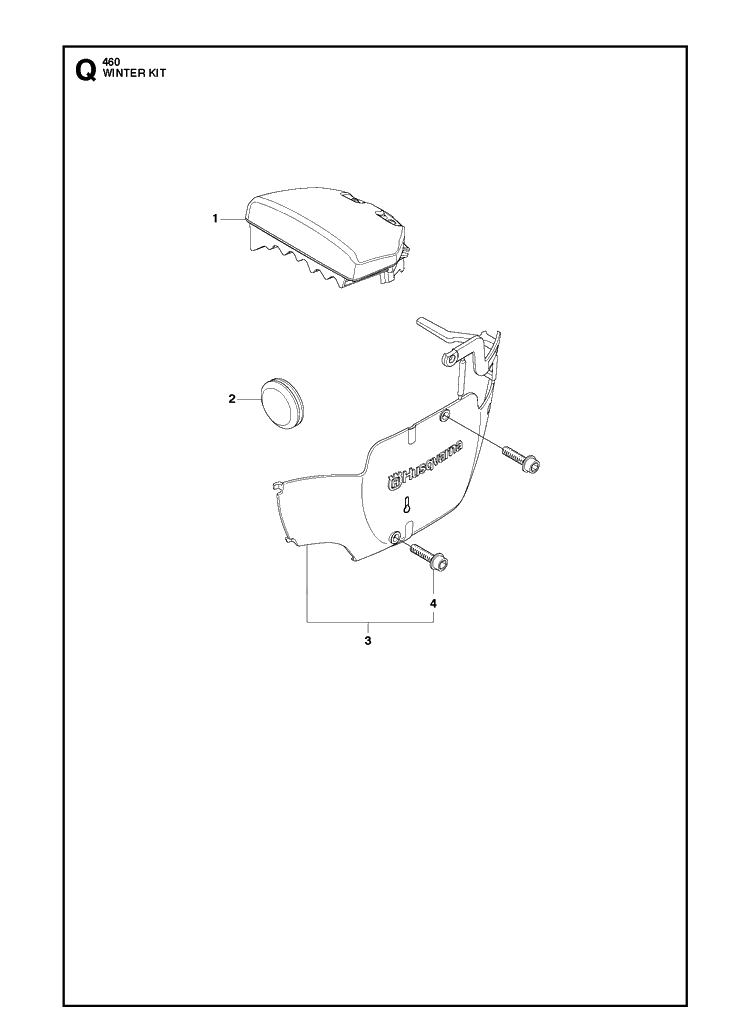 Winter Kit Diagram and Parts List for 461 2013-01 Husqvarna Chainsaw