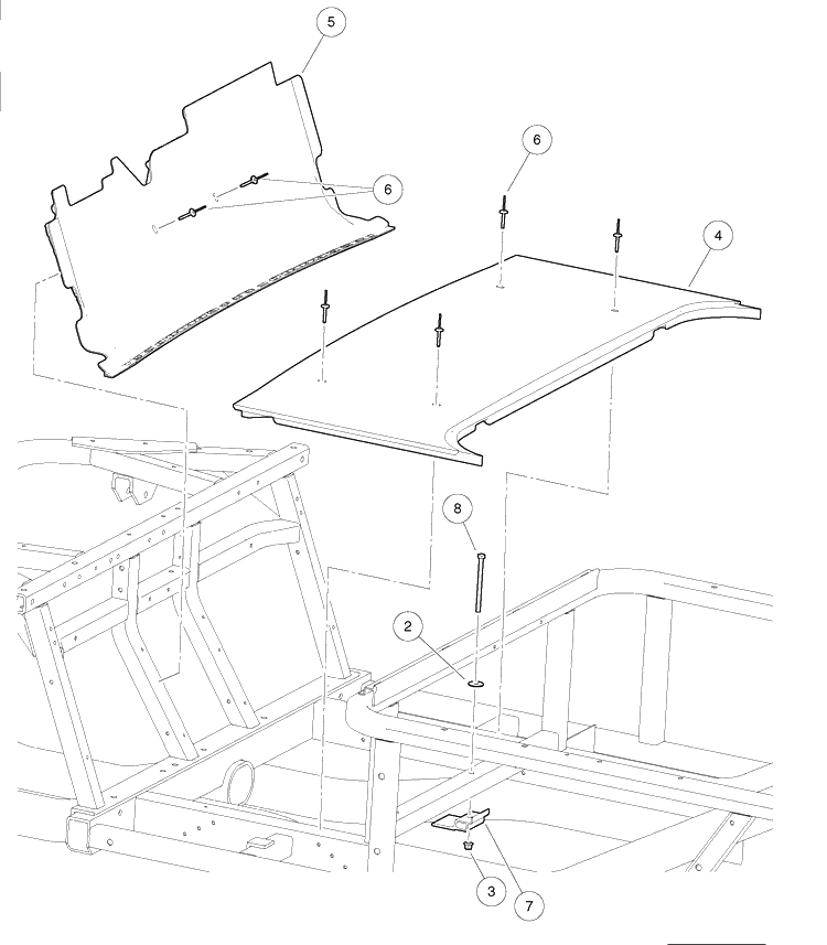 Floorboard Diagram and Parts List for HUV4421GXP 2009 Husqvarna Lawn Tractor