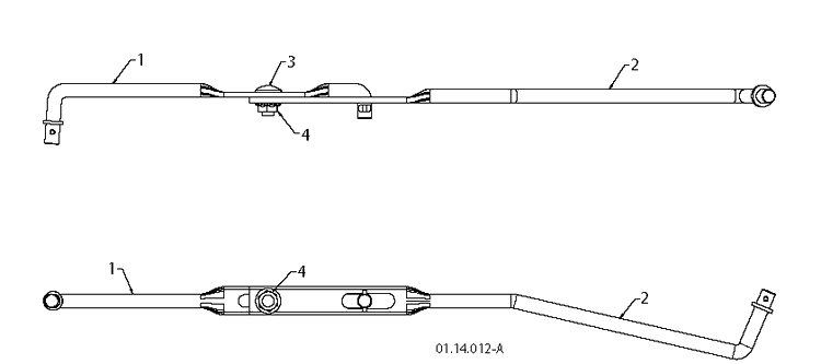 Handle 5 Diagram and Parts List for 5524ST 2010-04 Husqvarna Snow Blower