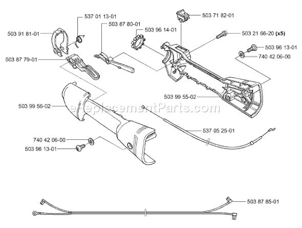 Page N Diagram and Parts List for 325HE3 2001-01 Husqvarna Trimmer