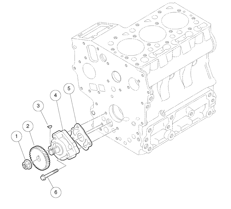 Oil Pump Diagram and Parts List for HUV4421GXP 2009 Husqvarna Lawn Tractor