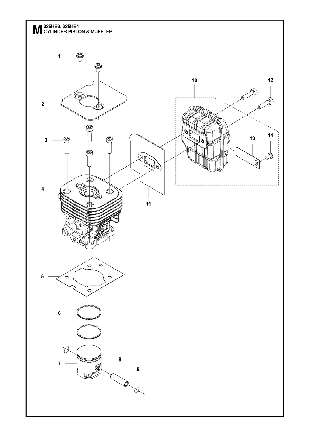 Carburetor and Air Filter Diagram and Parts List for 325HE3 (966787601)(20150100001-current) Husqvarna Hedge Trimmer