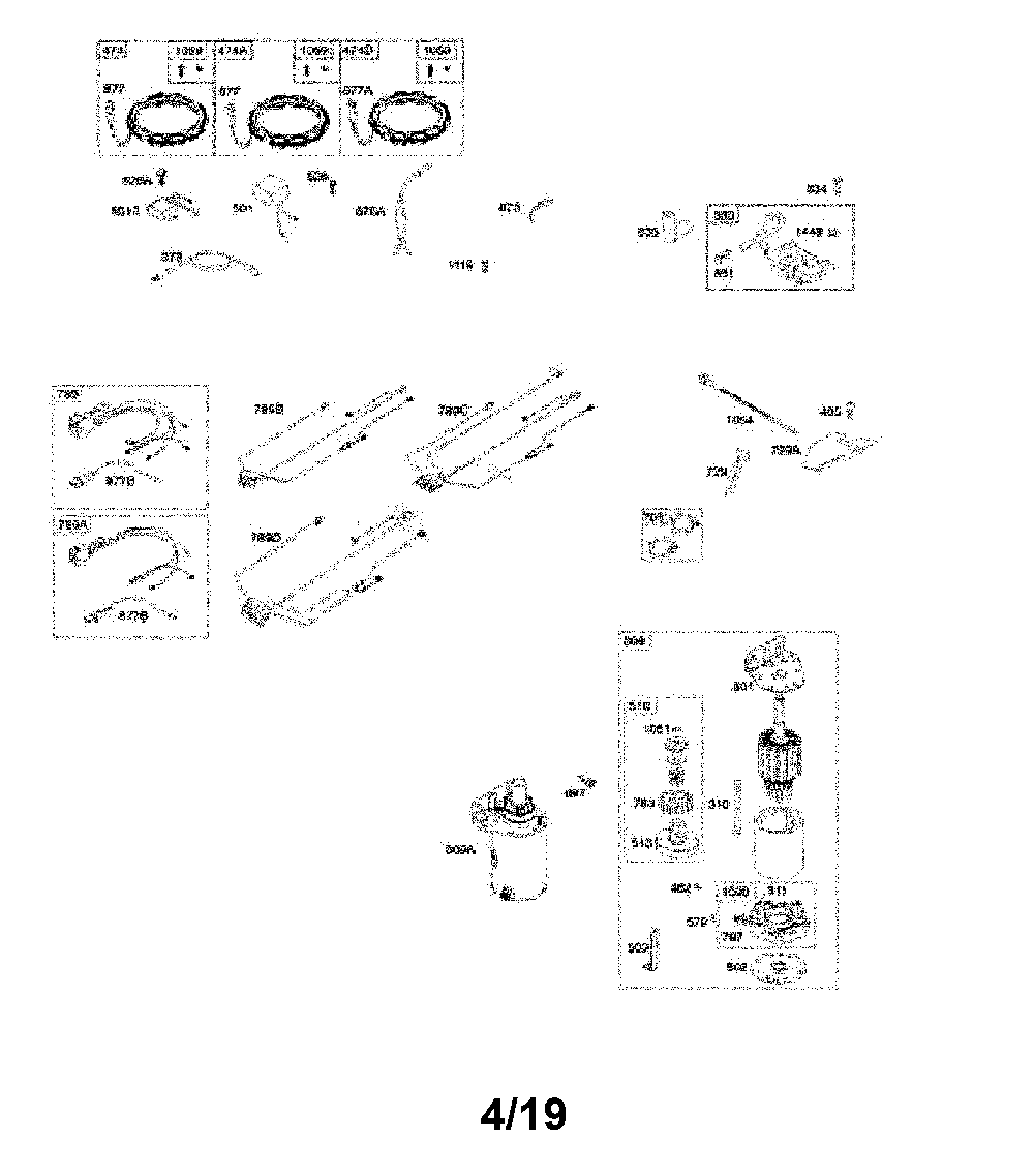 Alternator/wire harness/starter/ignition Diagram and Parts List for 917240443  Husqvarna Lawn Tractor