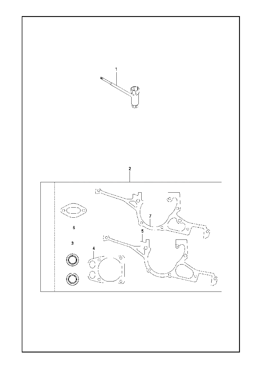 Gasket Kit Diagram and Parts List for K970II 2014-02 Husqvarna Circular Saw