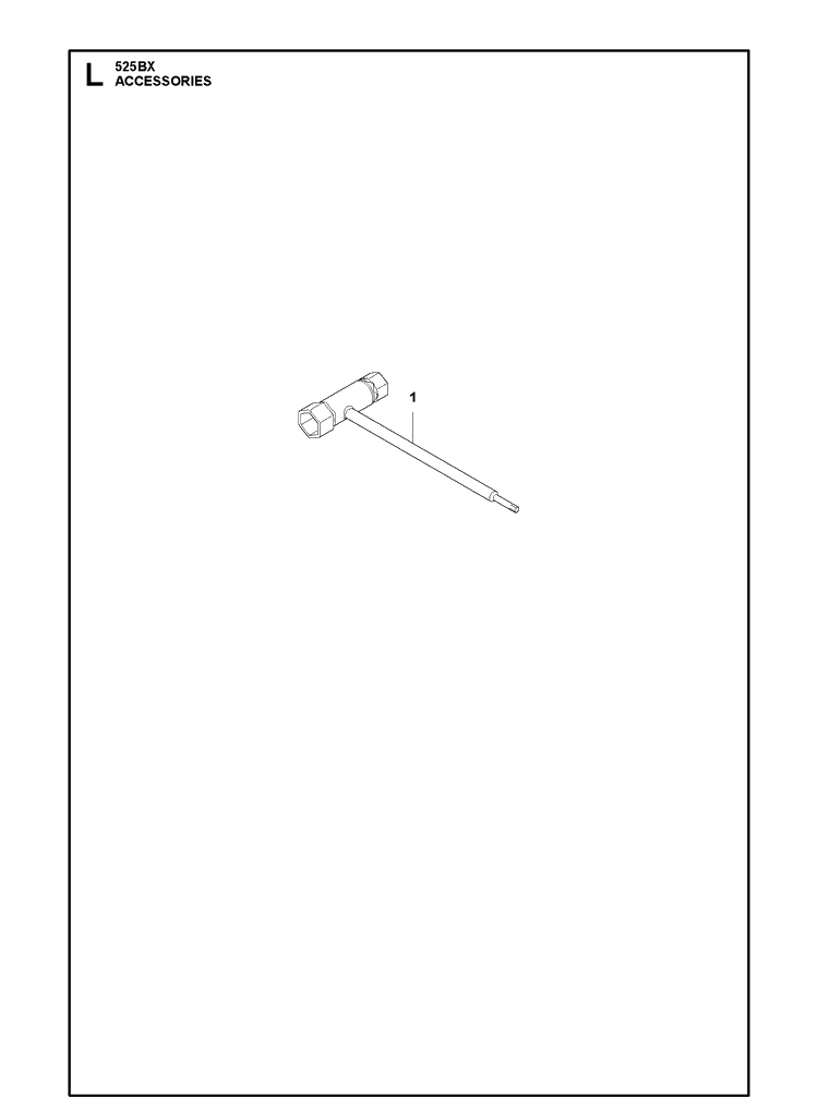 Accessories Diagram and Parts List for 525BX  Husqvarna Leaf Blower / Vacuum