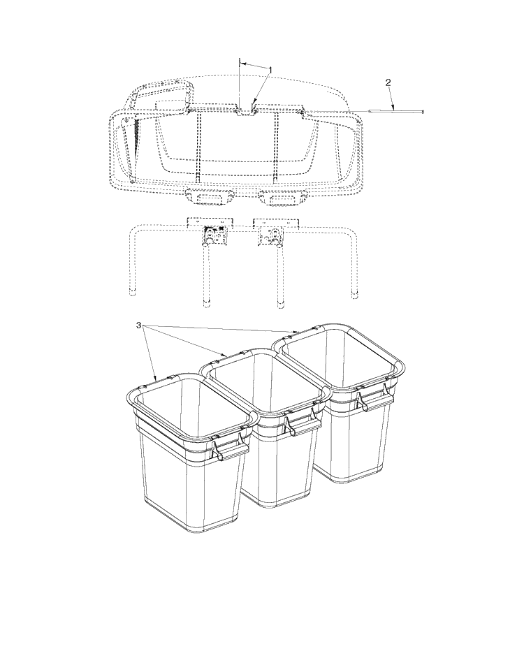Bagger Diagram and Parts List for Z400 (50-60)(2020-09) Husqvarna Lawn Tractor Accessories