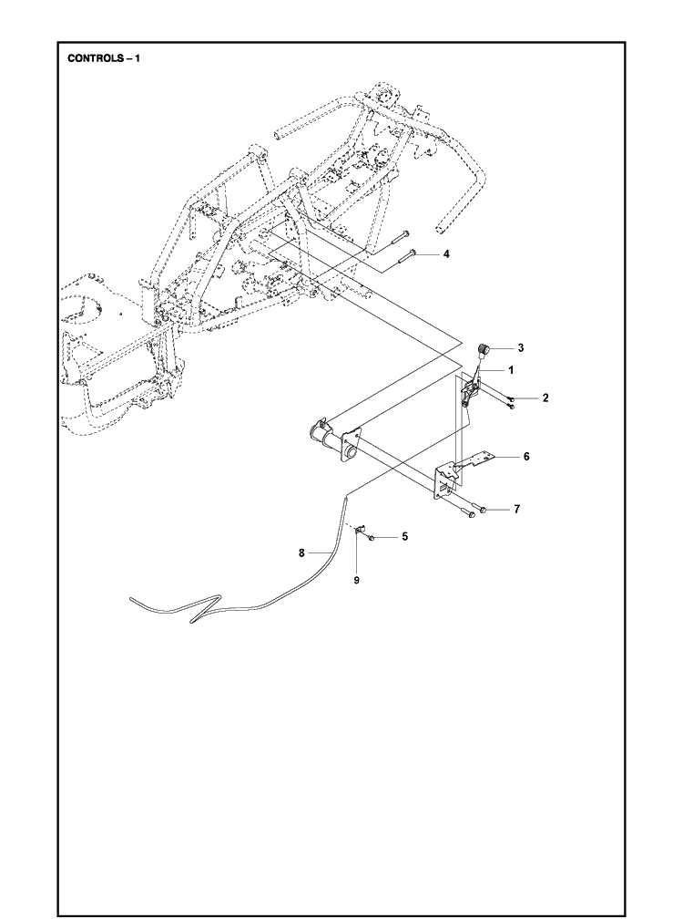 Controls Diagram and Parts List for R115C (967252702)(2020-01) Husqvarna Lawn Mower
