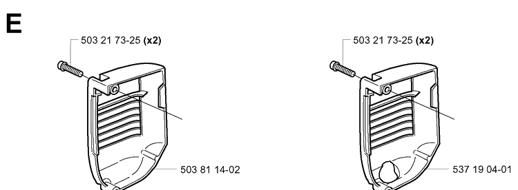 Muffler Cover Diagram and Parts List for 338XPT 20034400001-20051000000 Husqvarna Chainsaw