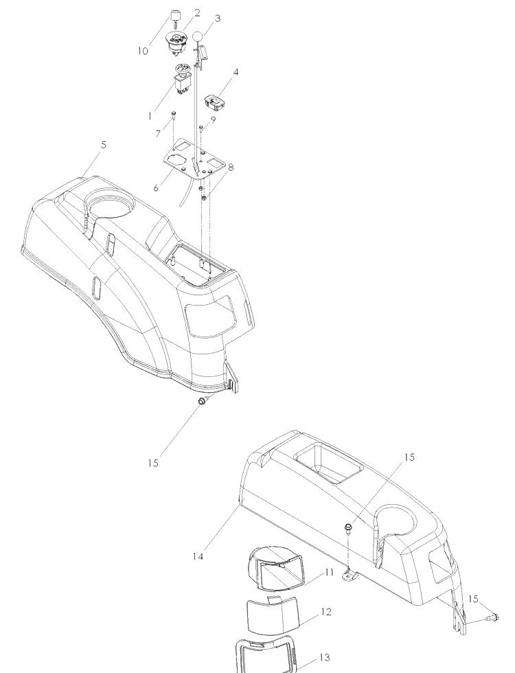 Ignition System Diagram and Parts List for Z4220 (968999655)(2007-04) Husqvarna Lawn Mower