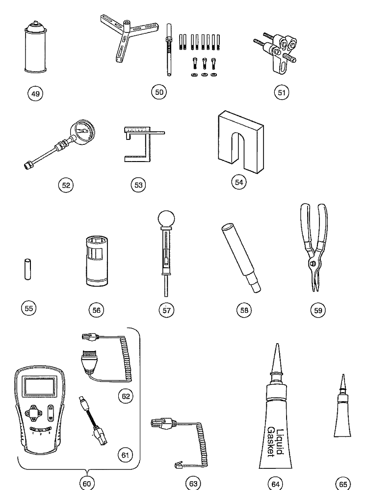 Maintenance And Service Tools, Continued (Part 2) Diagram and Parts List for HUV4210GXP 2005-06 Husqvarna Lawn Tractor