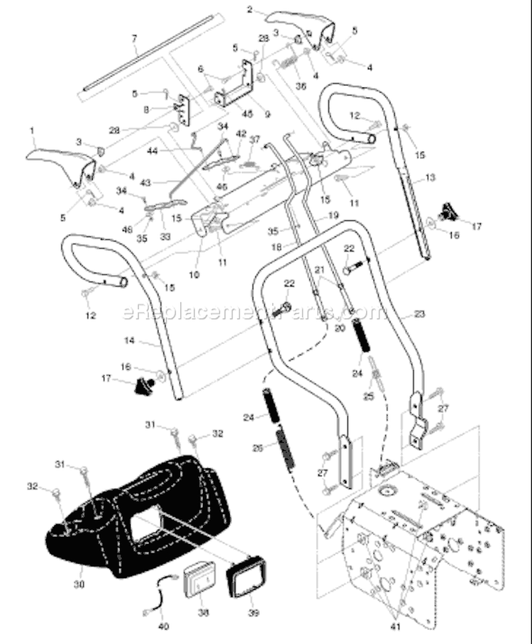 Page F Diagram and Parts List for 8527SBE 8527 SBE 927SBE -96193000300 -2006-05 Husqvarna Snow Blower