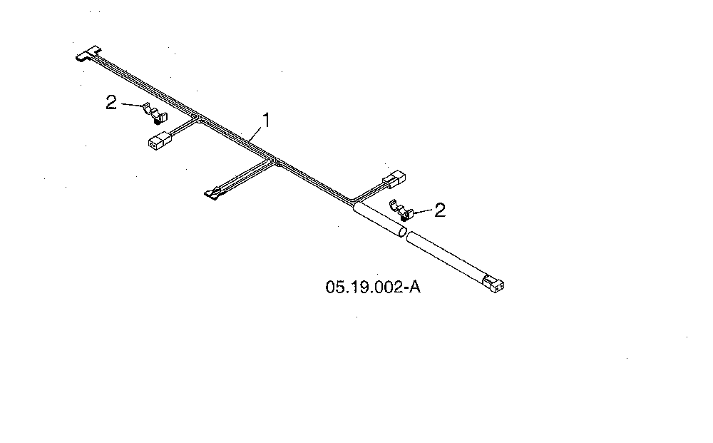 Wire harness Diagram and Parts List for 96193009703  Husqvarna Snow Blower