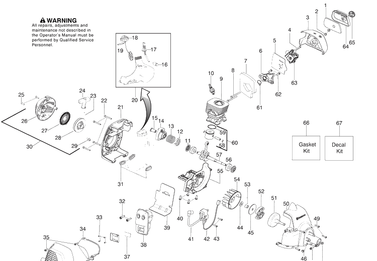 128ld 1 Diagram and Parts List for 125LD 2008-11 Husqvarna Trimmer