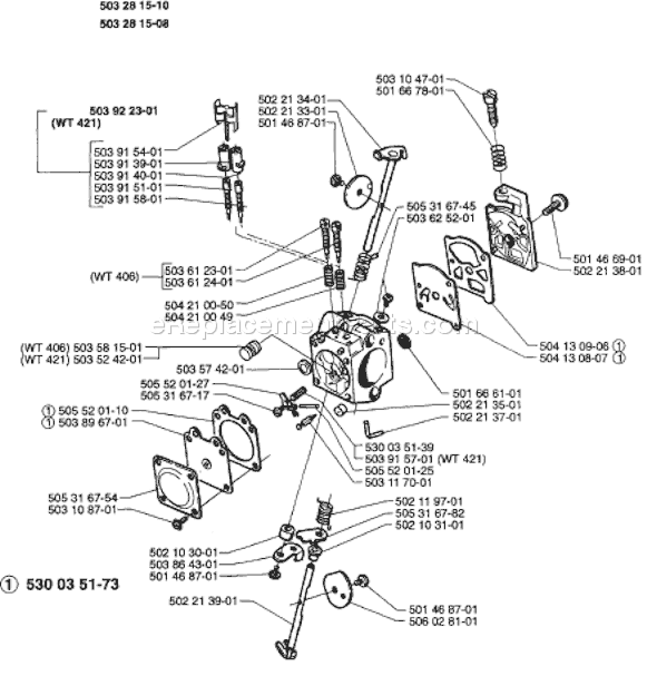 Page C Diagram and Parts List for 225H 1997-02 Husqvarna Trimmer
