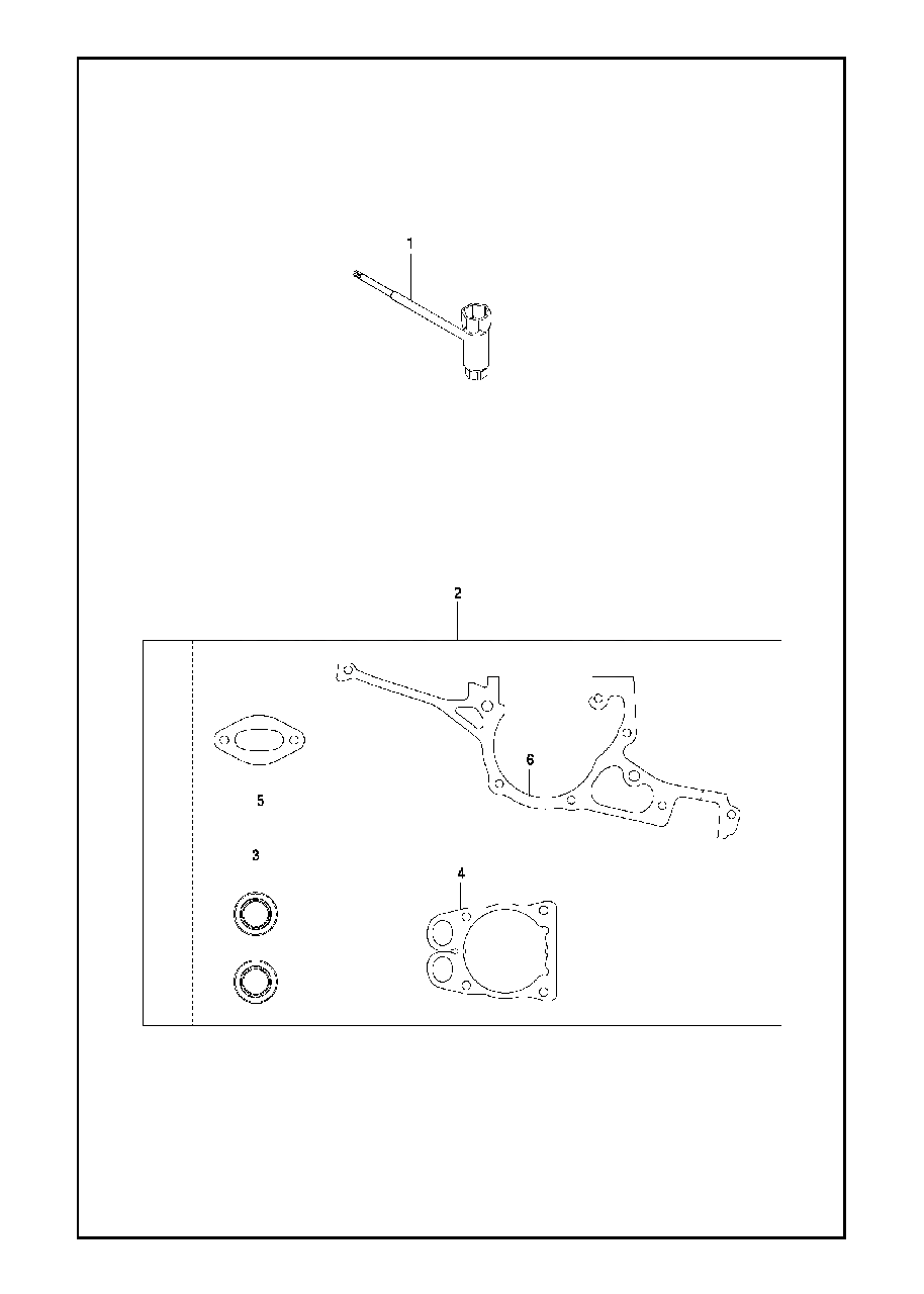 Gasket Kit Diagram and Parts List for K970III 2016-07 Husqvarna Circular Saw