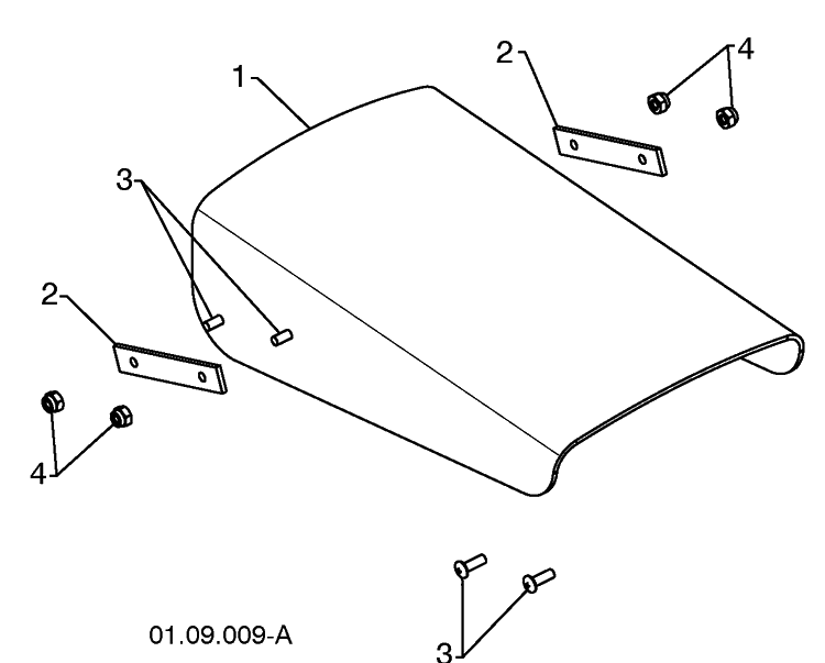 Control Panel / Discharge Chute 2 Diagram and Parts List for 11524E (96193006600)(2010-05) Husqvarna Snow Blower