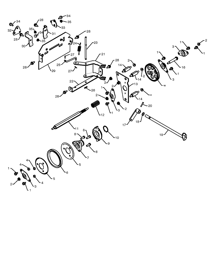 Drive 3 Diagram and Parts List for 5524ST 2009-08 Husqvarna Snow Blower