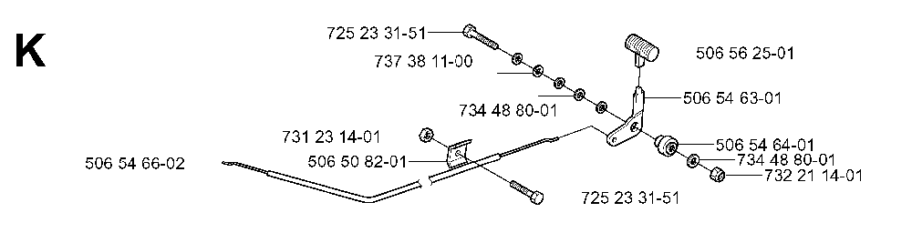 Controls Diagram and Parts List for RIDER13BIOCLIP (953520901)(2003-11) Husqvarna Lawn Tractor