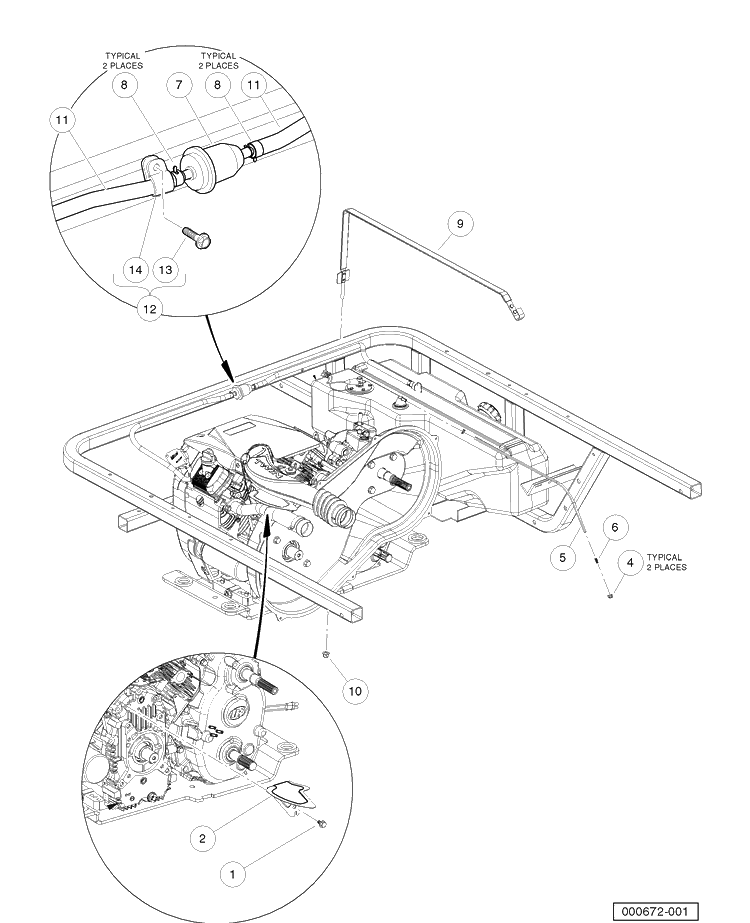 Fuel System Kawasaki Gasoline Vehicles Diagram and Parts List for HUV4421GXP 2006-11 Husqvarna Lawn Tractor
