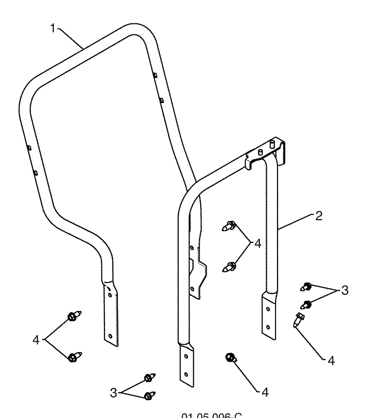 Handles 6 Diagram and Parts List for 14527SBLS (961930049)(2009-07) Husqvarna Snow Blower