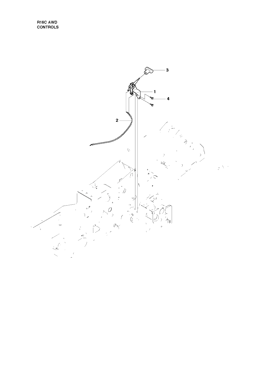 Controls Diagram and Parts List for R16CAWD (966830301)(2010-07) Husqvarna Lawn Tractor