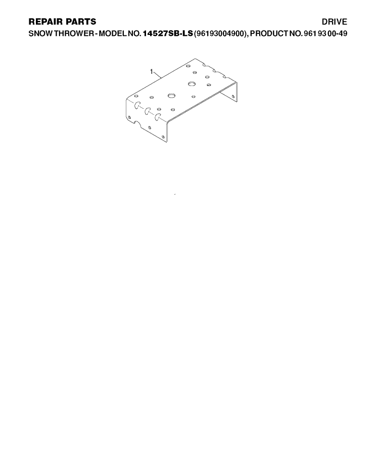 Engine Diagram and Parts List for 12527HV 2010-07 Husqvarna Snow Blower