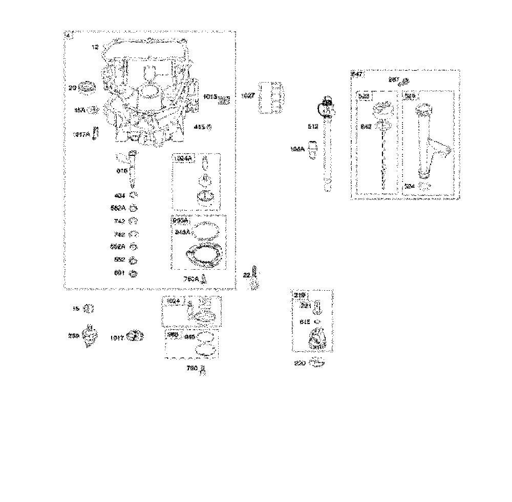 Engine sump/oil pump Diagram and Parts List for 917240443  Husqvarna Lawn Tractor