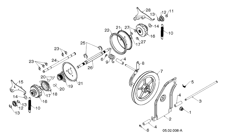 Drive Diagram and Parts List for ST227P (96193009706)(2019-03) Husqvarna Snow Blower