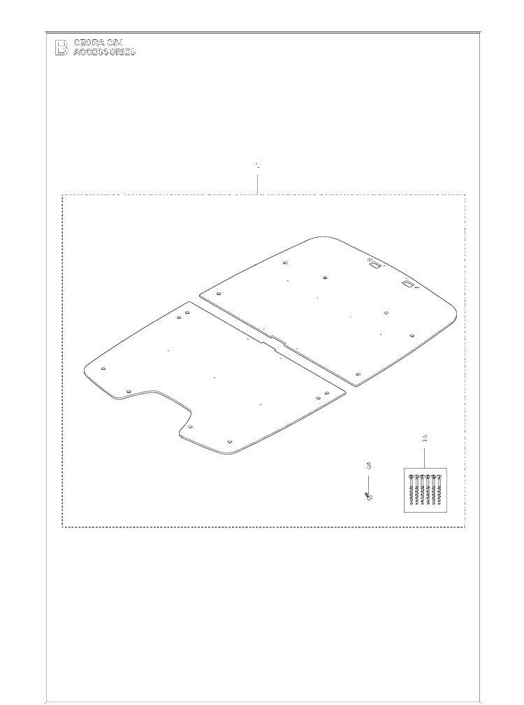 Accessories 3 Diagram and Parts List for CEORA  Husqvarna Brush Cutter