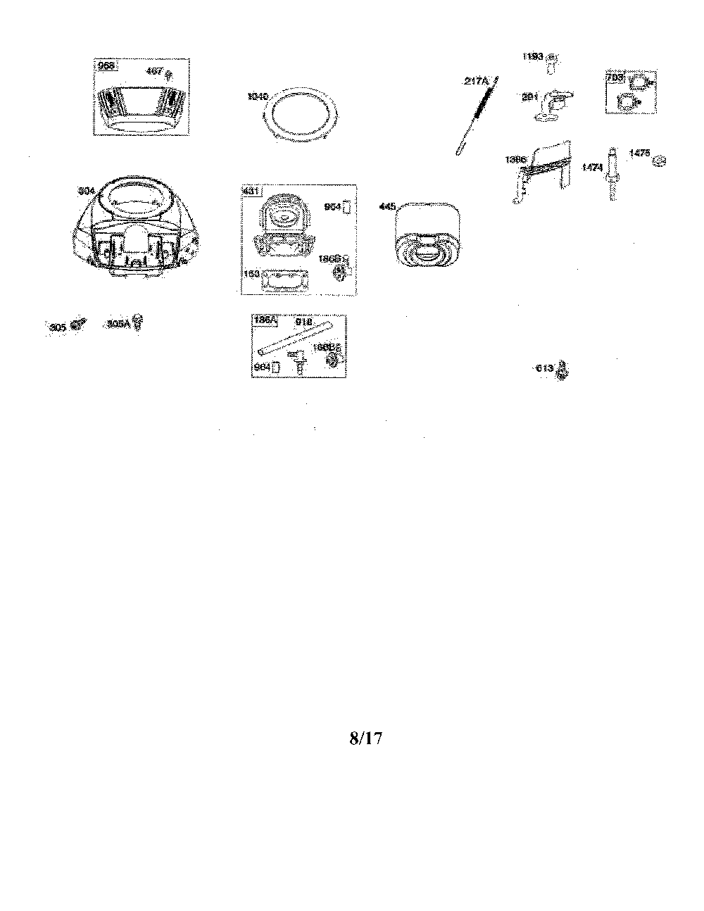 Blower housing/air cleaner Diagram and Parts List for Z246I-967323901-00  Husqvarna Lawn Mower