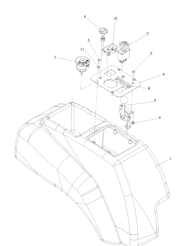 Controls Diagram and Parts List for EZ4624 (968999657)(2008-08) Husqvarna Lawn Mower