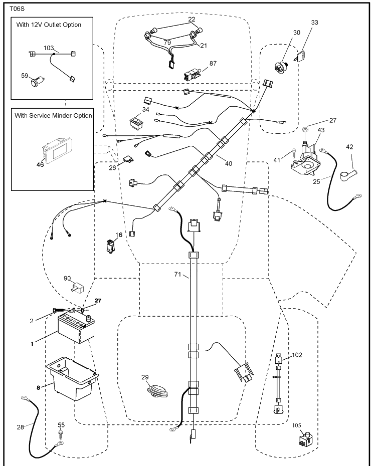Electrical Diagram and Parts List for YTH22V46 (917289630)(2010-05) Husqvarna Lawn Mower