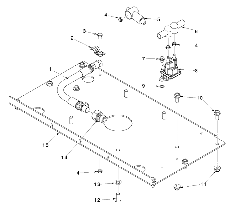 Engine Mounting Diagram and Parts List for MZ48 (97045570100)(2020-01) Husqvarna Lawn Mower