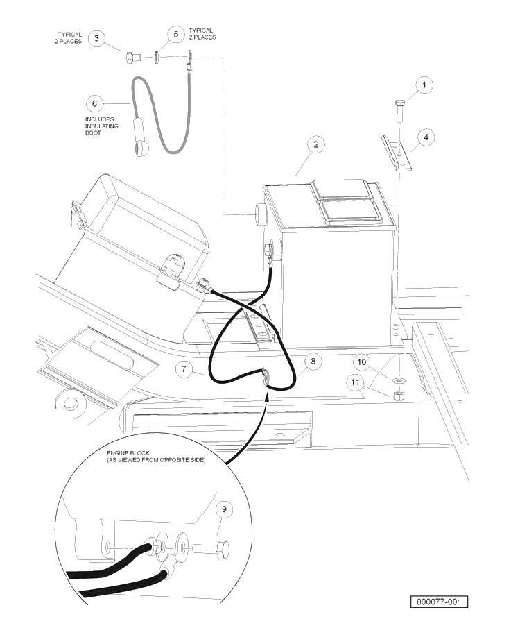 Battery Gasoline Vehicles Diagram and Parts List for HUV4421GXP 2006-11 Husqvarna Lawn Tractor