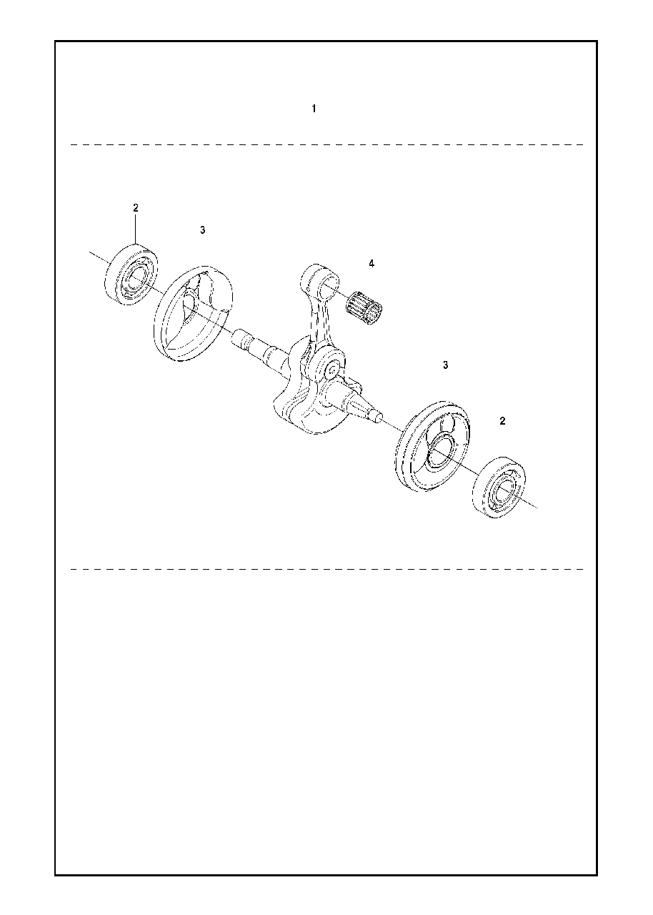 Crankshaft Diagram and Parts List for K970II 2014-02 Husqvarna Circular Saw
