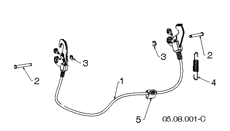 Control Panel And Discharge Chute 3 Diagram and Parts List for ST224 (96191008705)(2019-03) Husqvarna Snow Blower